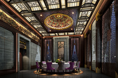 雨花台低调奢华的新中式酒店设计效果图
